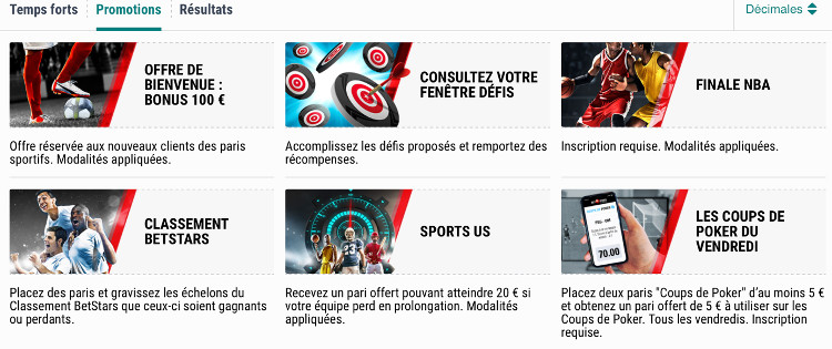 Toutes les offres Betstars